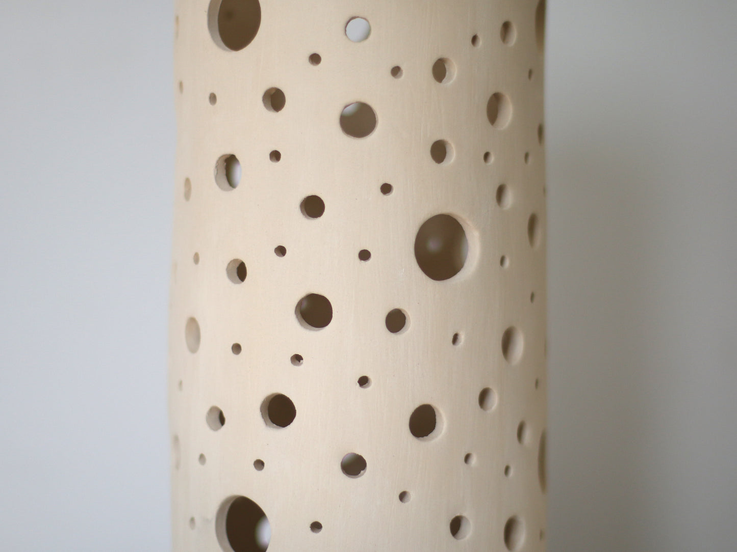 Mēness gaismas laterna - baltā māla svečturis